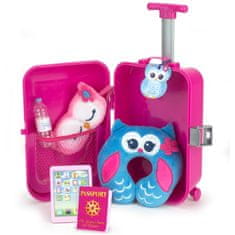 Teamson Sophia's - 18" panenka - Sada cestovních kufrů - Hot Pink