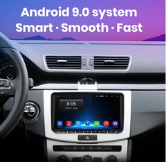 9" Android Autorádio pro Volkswagen, Škoda, Seat s GPS, Bluetooth, WiFi, 2x USB, Rádio SKODA VW SEAT