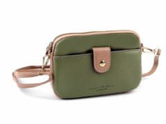 Kraftika 1ks zelená khaki dámská / dívčí kabelka crossbody 12x18 cm,