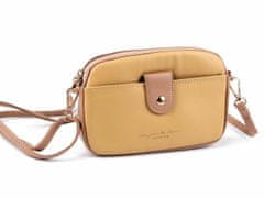 Kraftika 1ks hořčicová světlá dámská / dívčí kabelka crossbody 12x18