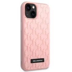 Karl Lagerfeld KLHCP14MRUPKLPP hard silikonové pouzdro iPhone 14 PLUS 6.7" pink 3D Monogram