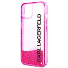 Karl Lagerfeld KLHCP14MLCKVF hard silikonové pouzdro iPhone 14 PLUS 6.7" pink Liquid Glitter Elong