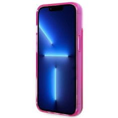 Karl Lagerfeld KLHCP14MLCKVF hard silikonové pouzdro iPhone 14 PLUS 6.7" pink Liquid Glitter Elong