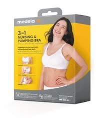 Medela Podprsenka 3v1 pro kojení a odsávaní černá S