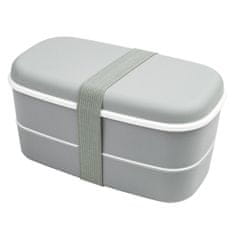 Northix Lunchbox, Bento Box – šedá 