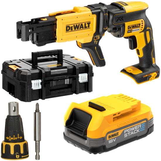 DeWalt Sádrokartonový šroubovák 18V 1x1,7Ah DCF620E1K