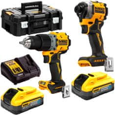 DeWalt DCD805 + DCF850 Powerstack 18V DCK2050H2T