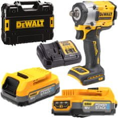 DeWalt Rázový utahovák 2x1,7Ah Powerstack DCF921E2T