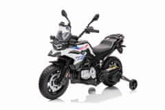 Beneo Elektrická Motorka BMW F850 GS, Licencované, 12V baterie, EVA měkká kola, 2 x 35W motor,LED Světla