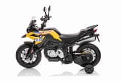 Beneo Elektrická Motorka BMW F850 GS, Licencované, 12V baterie, EVA měkká kola, 2 x 35W motor,LED Světla