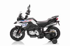 Beneo Elektrická Motorka BMW F850 GS, Licencované, 12V baterie, EVA měkká kola, 2 x 35W motor,LED Světla