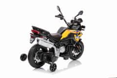 Beneo Elektrická Motorka BMW F850 GS, Licencované, 12V baterie, EVA měkká kola, 2 x 35W motor,LED Světla