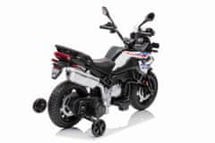 Beneo Elektrická Motorka BMW F850 GS, Licencované, 12V baterie, EVA měkká kola, 2 x 35W motor,LED Světla