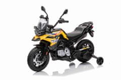 Beneo Elektrická Motorka BMW F850 GS, Licencované, 12V baterie, EVA měkká kola, 2 x 35W motor,LED Světla