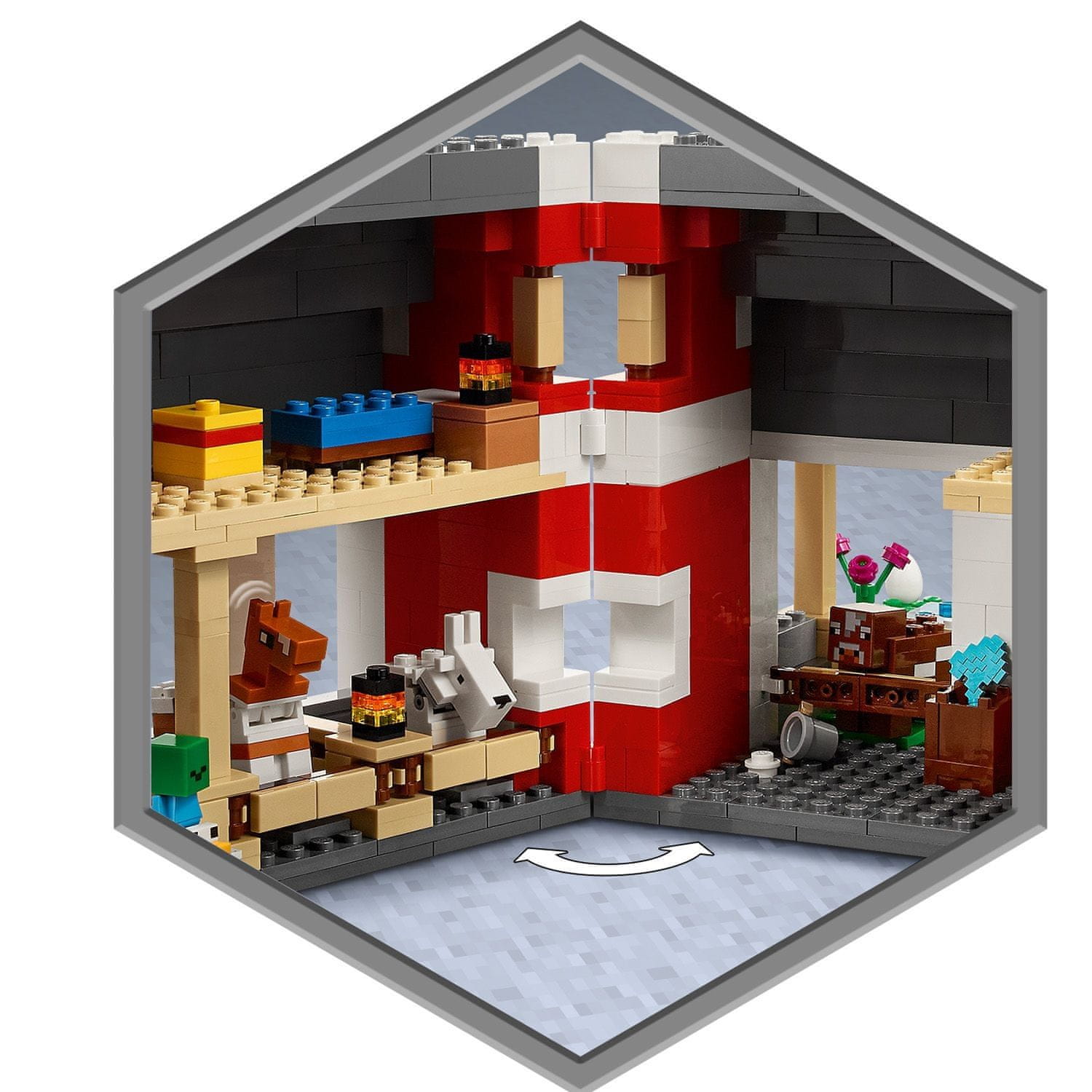 LEGO Minecraft 21187 Červená stodola