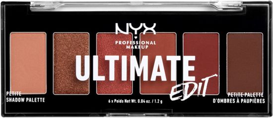 NYX Paletka 8 očních stínů Ultimate Edit Petite Shadow Varianta: USPP01 - Warm Neutrals