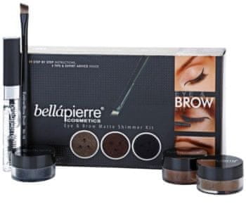 Bellapierre COSMETICS EYE & BROW MATTE SHIMMER KIT SADA NA OČI A OBOČÍ