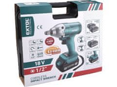 Extol Industrial Utahovák rázový aku 1/2", brushless, 18V Li-ion, bez baterií a nabíječky