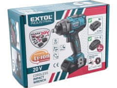 Extol Industrial Utahovák rázový 1/2" aku SHARE20V, 250Nm, BRUSHLESS, 20V Li-ion, bez baterie a nabíječky