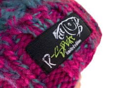 R-SPEKT Dětský kulich MAXI PomPom beanie modrovínový 52-56cm