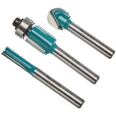 Makita Sada 3 fréz pro 6mm frézku D-30209