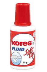 Kores Opravný lak Fluid Soft tip 25 g s houbičkou