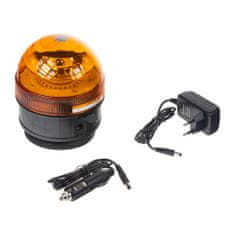 Stualarm AKU LED maják, 30x1W oranžový, magnet (wlbat191)