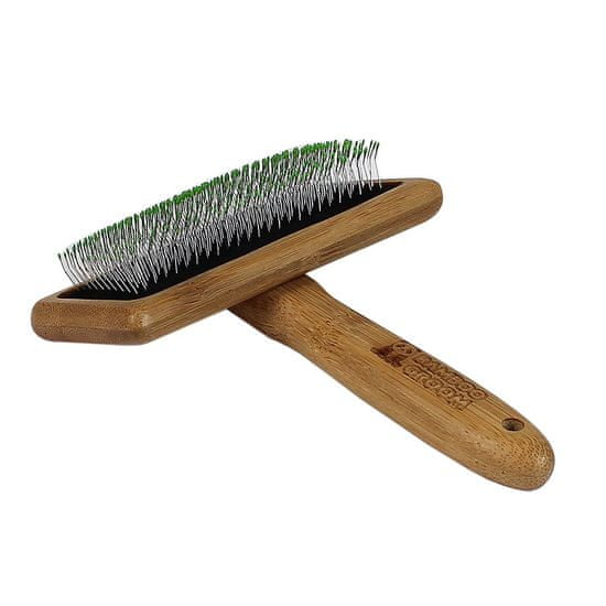 Bamboom Bamboo Groom Velký jemný kartáč s nerezovými hroty, Finišák