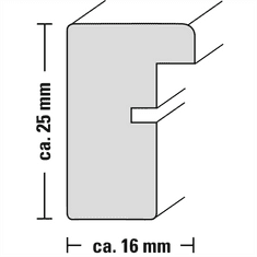 Hama rámeček plastový RIO, přírodní, 20x20 cm