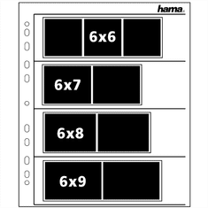 Hama obal na negativ, 24x36 mm, pergamen matný, 25 ks