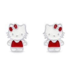 Brilio Silver Roztomilé stříbrné náušnice Hello Kitty EA712W