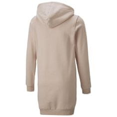 Puma Dívčí mikina ESSENTIALS Logo Hooded Dress 140 Světle růžová