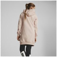 Puma Dívčí mikina ESSENTIALS Logo Hooded Dress 140 Světle růžová