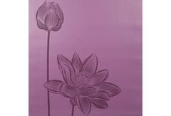 Sharp Shape Podložka na jógu PU Flower fialová