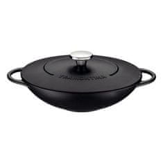 Tramontina TRENTO WOK litinový s víkem 32cm/5l