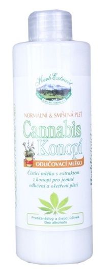 Nehtyprofi HERB EXTRACT odličovací mléko - CANNABIS 200 ml