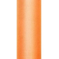 Paris Dekorace Tyl v roli, oranžový, šířka 30 cm, návin 9 m