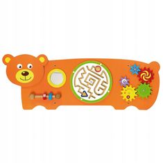 Viga Toys Viga Toys Sensory Manipulation Board Teddy Bear