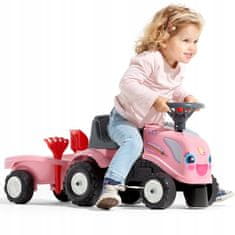 Falk FALK FALK Traktor Baby Girly New Holland Pink