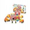 Mochtoys MOCHTOYS Klocki Jeżyki Pin Bricks FIRE DEPARTMENT w