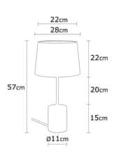 ASIR GROUP ASIR Stolní lampa MAGNESIA stříbrná