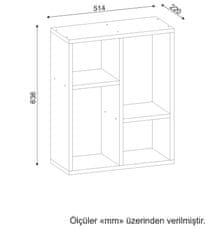 ASIR GROUP ASIR Odkládací stolek LUPUS bílá