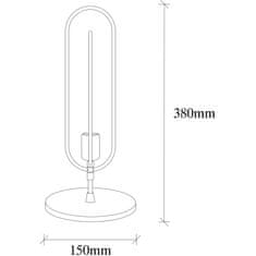 ASIR GROUP ASIR Stolní lampa CERCO černá zlatá