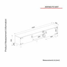 ASIR GROUP ASIR Televizní stolek ANTHES 1 ořech černá