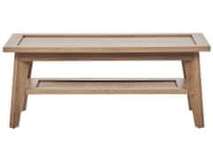 Beliani Konferenční stolek světlé dřevo SIMLA
