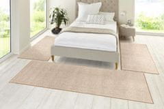 Hanse Home Kobercová sada Pure 102662 Taupe/Creme (Rozměry koberců 3 díly: 70x140 cm (2x), 70x240 cm (1x))