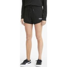 Puma Dámské šortky Modern Basics 4"" High Waist Shorts TR S Černá