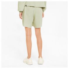 Puma Dámské šortky HER 7" High-Waist Shorts XS Světle zelená