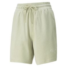 Puma Dámské šortky HER 7" High-Waist Shorts XS Světle zelená