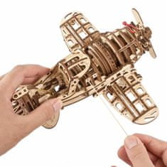 UGEARS 3d dřevěné mechanické puzzle letadlo mad hornet